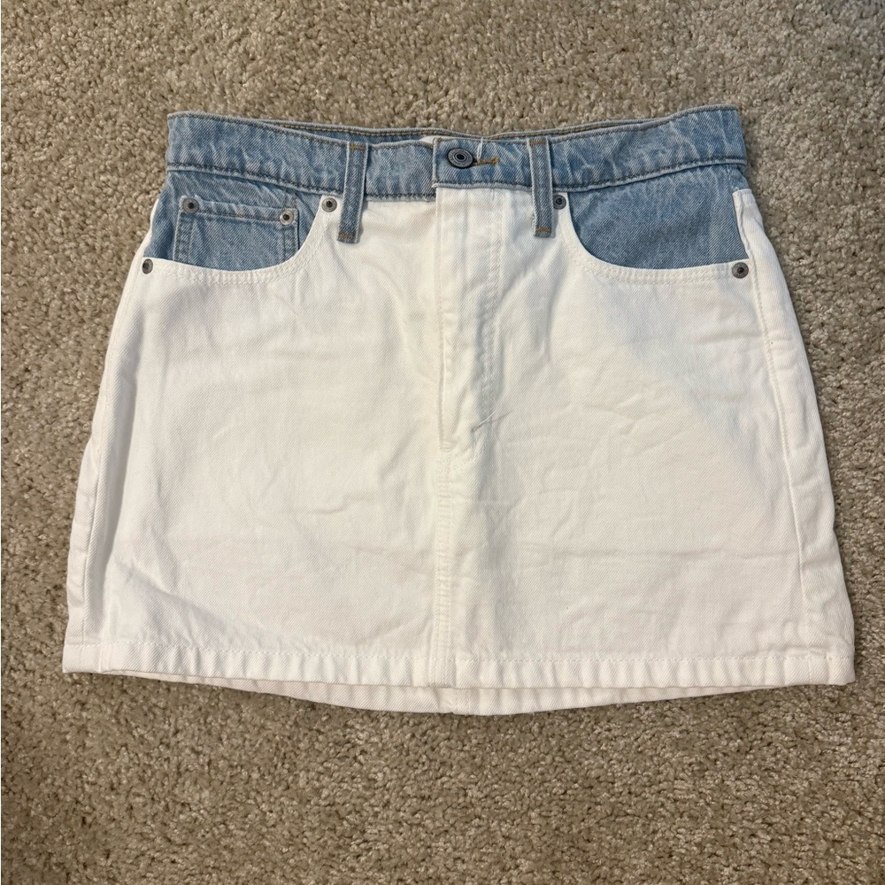 Abercrombie & Fitch Blue Mini Skirt Casual Night Out